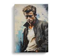 James Dean Hard Edge Painting Art Canvas Wall Art Print 30x20 Inch