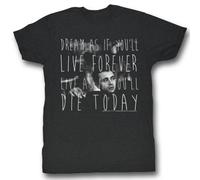 James Dean - Mens Die Today T-Shirt, XX-Large, As Shown