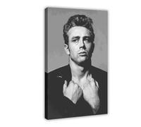 James Dean Movie Star Poster (34) Canvas Poster Bedroom Decor Sports Landscape Office Room Decor Gift Frame-style 16x24inch(40x60cm)