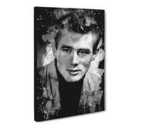 James Dean No.1 Modern Cb Canvas Wall Art Print Ready to Hang, Framed Picture for Living Room Bedroom Home Office Décor, 30x20 Inch (76x50 cm)