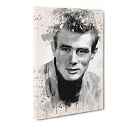 James Dean No.1 Modern Fc Canvas Print | Gallery Wrapped 30mm Frame Wall Art | 30x20 inches | Ready to Hang | Modern Picture | Living Room Bedroom Lounge Office