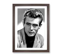 James Dean No.1 Modern Framed Print | A2 Walnut Framed Wall Art | Ready to Hang | Modern Nature Picture | Living Room Bedroom Lounge Office