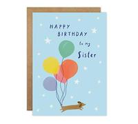 James Ellis Sister Birthday Card (Dog)