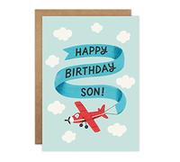 James Ellis Son Birthday Card (Red Plane)
