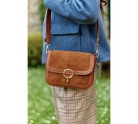 James Flap Shoulder Bag camel