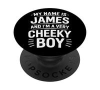 James Funny Joke Humor Men Brother Uncle Son Friend Boy PopSockets Adhesive PopGrip