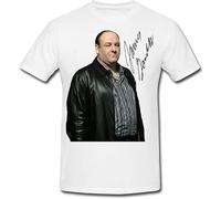 James Gandolfini Tony Soprano Signature T-Shirt L White
