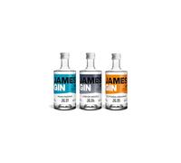 James Gin 3 x 5cl Gift Pack, Asian Parsnip, London Drizzle & California Dreamgin