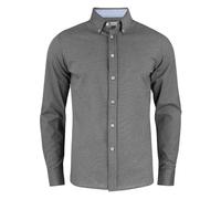 James Harvest Men's Burlingham Formal Shirt in Dark Grey | Size: Medium James Harvest Dark Grey M