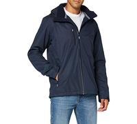 James Harvest Men's Coventry Jacket Plain Hooded Long Sleeve Jacket, Blue (Navy), Large