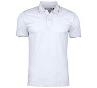James Harvest Mens Greenville Polo Shirt (M) (White)
