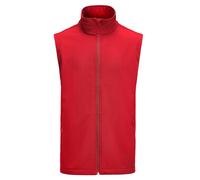 James Harvest Men's Valley Gilet in Red | Size: Medium James Harvest Red M