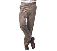 James Holton Corduroy Trousers for Men| High Waisted, Smart & Comfortable Cotton Trousers for Men Beige 52 Waist and 29 Leg Length