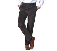 James Holton Corduroy Trousers for Men| High Waisted, Smart & Comfortable Cotton Trousers for Men Brown 58 Waist and 31 Leg Length