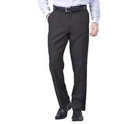 James Holton Men’s Formal Elasticated Trousers Stretch Waist Smart Trousers for Men | Black 56 Waist and 29 Leg