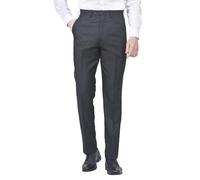 James Holton Mens Big & Tall Size Trousers Stretch Waist Smart Formal Work Black