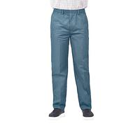 James Holton Mens Fully Elasticated Pull On Chinos Trousers, Perfect for Outdoor Walking, Sports, Work or Travel 36W / 27L Sky Blue