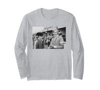 James Hunt Jackie Stewart at Brands Hatch Motor Racing 1976 Long Sleeve T-Shirt