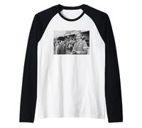 James Hunt Jackie Stewart at Brands Hatch Motor Racing 1976 Raglan Baseball Tee