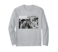 James Hunt & Jackie Stewart Brands Hatch 1976 Motor Racing Long Sleeve T-Shirt