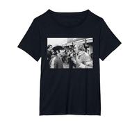 James Hunt Jackie Stewart Motor Racing Drivers Brands Hatch T-Shirt, Women's Plus, Black, 5X