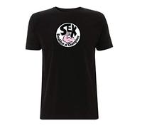 James Hunt Men's T-Shirt Sex Breakfast of Champions Logo Racing F1 Legend no 11 (Colour Print) (Medium, Black)