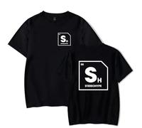 James Hype Merch T-Shirt Men Women Summer Cotton Short SleeveTop Unisex Printed Couple T-Shirts XS~4XL-black||S