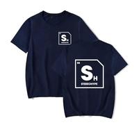 James Hype Merch T-Shirt Men Women Summer Cotton Short SleeveTop Unisex Printed Couple T-Shirts XS~4XL-blue||M