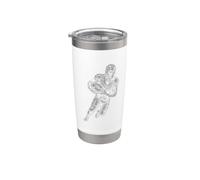 James K Polk Football Stainless Steel Insulated Tumbler