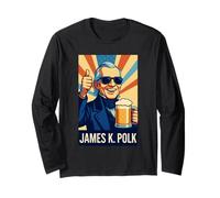 James K. Polk Portrait Long Sleeve T-Shirt