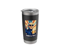 James K. Polk Portrait Stainless Steel Insulated Tumbler