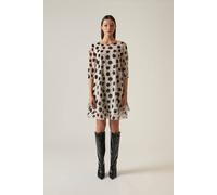 James Lakeland Black-Cream Polka Dot Dress Black 8