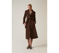James Lakeland Brown Classic Coat In Dark Brown Dark Brown 10