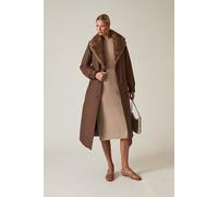 James Lakeland Brown Padded Faux Fur Coat Brown 14