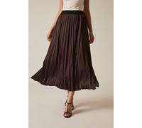 James Lakeland Brown Pleated Maxi Skirt Brown 12