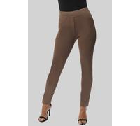 James Lakeland Cigarette Trousers In Taupe Taupe 8