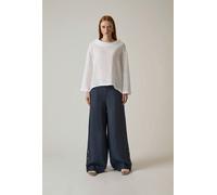 James Lakeland Women's Cowl Neck Linen White Top | Size: 12 James Lakeland White 12