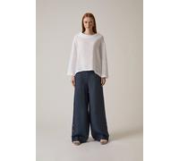 Cowl Neck Linen White Top James Lakeland White 12