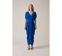 James Lakeland Draped Maxi Royal Dress Royal 10