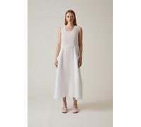 James Lakeland Linen White Midi Dress - 12