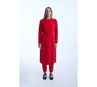 James Lakeland Long Red Jersey Cardigan In Light Red Light Red 8