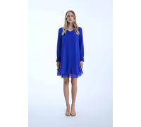 Long Sleeve Royal Wave Hem Dress James Lakeland Royal 16