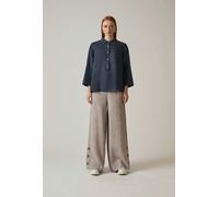 James Lakeland Navy Linen Blouse Navy 8