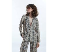 James Lakeland Python Print Blazer Beige Beige 12