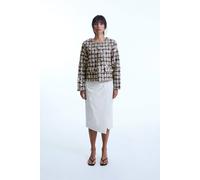 James Lakeland Sequin Tweed Beige Jacket Beige 12