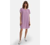 James Lakeland Short Sleeve Wave Hem Dress In Pale Lilac Pale Lilac 12