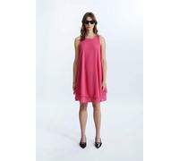 James Lakeland Sleeveless Wave Hem Dress Fuchsia Fuchsia 8