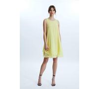 James Lakeland Sleeveless Wave Hem Dress Yellow Yellow 8