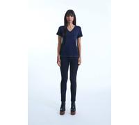 James Lakeland Women's V-neck Navy T-shirt | Size: 14 James Lakeland Navy 14