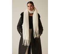 James Lakeland White Blanket Scarf In Off White Off White One Size